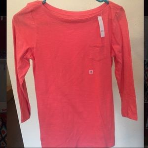 Boat neck coral LOFT top